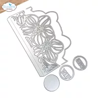   ECD Vágósablon - Botanical Blend Dies Borderpage with Flowers (1 csomag)