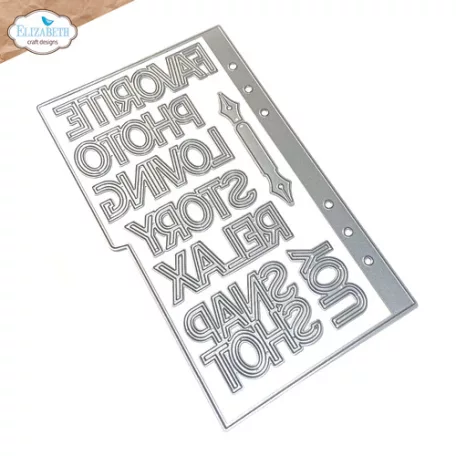 ECD Vágósablon - Botanical Blend Dies Page with Large Tab 1 (1 csomag)