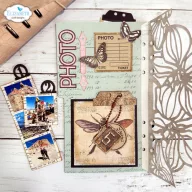   ECD Vágósablon - Botanical Blend Dies Page with Large Tab 1 (1 csomag)