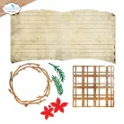 ECD Vágósablon - Golden Season Dies Book of Christmas Square (1 csomag)