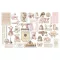 Prima Marketing Buttons & Keepsakes Kivágatok Ephemera Stitched Clippings (1 csomag)