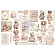   Prima Marketing Buttons & Keepsakes Kivágatok Ephemera Quilted Memories (1 csomag)