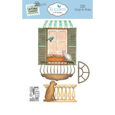   ECD Vágósablon - Romantic Revival Die Through the Window (1 csomag)