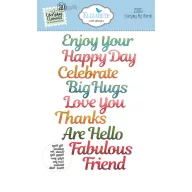   ECD Vágósablon - Romantic Revival Die Everyday Big Words (1 csomag)