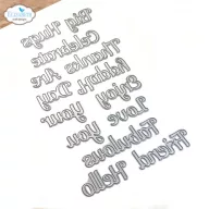   ECD Vágósablon - Romantic Revival Die Everyday Big Words (1 csomag)
