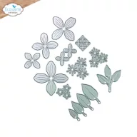   ECD Vágósablon - Bohemian Rose Die Rose Companion Flower (1 csomag)