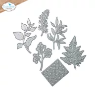   ECD Vágósablon - Bohemian Rose Die Fern & Greenery (1 csomag)