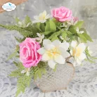 ECD Vágósablon - Bohemian Rose Die Fern & Greenery (1 csomag)