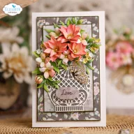   ECD Vágósablon - Bohemian Rose Die Delicate Fancy Vase (1 csomag)