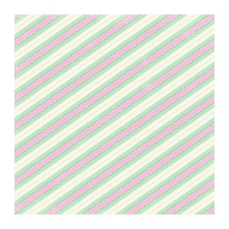Scrapbook papír 12", Pitter Patter / Sophie - Glitter Stripe (1 lap)