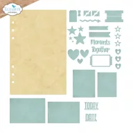   ECD Vágósablon - Delightful Discovery Die Base Page Assortment (1 csomag)