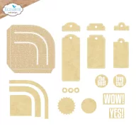   ECD Vágósablon - Delightful Discovery Die Rounded Pocket with Tags (1 csomag)