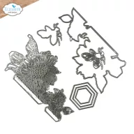   ECD Vágósablon - Delightful Discovery Die Bee and Flower Accents (1 csomag)
