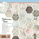 ECD Papírkészlet - Bohemian Rose 12x12 Inch Patterned Cardstock Paper (1 csomag)