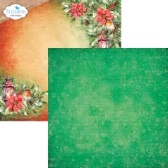   ECD Papírkészlet - Festive Holly 12x12 Inch Patterned Cardstock Paper (1 csomag)