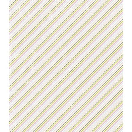 Scrapbook papír 12",  / Glitter Diagonal Stripe - csillámos (1 lap)