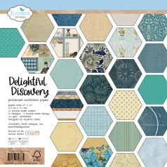   ECD Papírkészlet - Delightful Discovery 12x12 Inch Patterned Cardstock (1 csomag)
