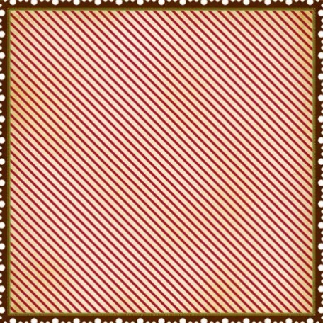 Scrapbook papír 12", Noel / Postage Stripe -  (1 lap)