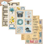   ECD Kivágóív - Delightful Discovery A5 Patterned Cardstock Everyday Ephemera (1 csomag)