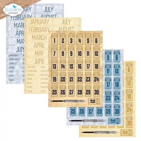 ECD Kivágóív - Delightful Discovery A5 Patterned Cardstock Everyday Ephemera (1 csomag)