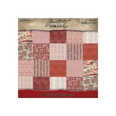   Red Papírkészlet 8" (20 cm) Idea-ology Palette Collection (12 lap)