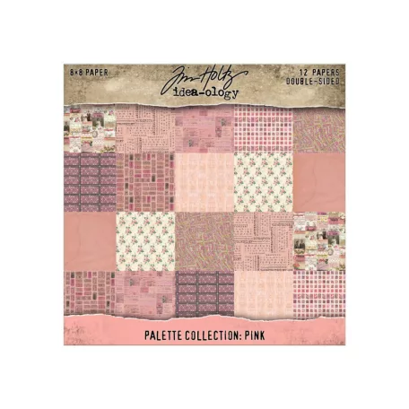 Pink Papírkészlet 8" (20 cm) Idea-ology Palette Collection (12 lap)