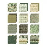   Green Papírkészlet 12" (30 cm) Idea-ology Palette Collection (12 lap)