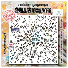   AALL & CREATE Stencil Energy in Orbit 6x6 Inch Stencil Vector Spin