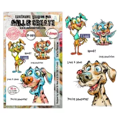   AALL & CREATE Szilikonbélyegző Pun & Paws A6 Stamp Set You're Pawsome