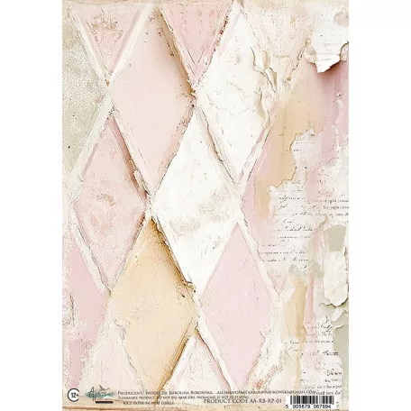 Alchemy of Art Rizspapír A4 - Romantic Boho 1 - Rice Paper (1 ív)