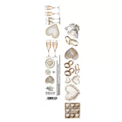   Alchemy of Art Kivágóív 30cm x 5cm Romantic Boho 1 Extras to Cut (1 ív)