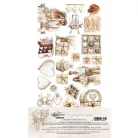 Alchemy of Art Kivágóív 6"x12" (15cm x 30 cm) Romantic Boho Extras to Cut Set (6 ív)