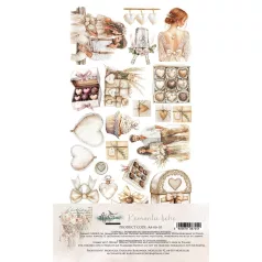   Alchemy of Art Kivágóív 6"x12" (15cm x 30 cm) Romantic Boho Extras to Cut Set (6 ív)