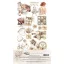 Alchemy of Art Kivágóív 6"x12" (15cm x 30 cm) Romantic Boho Extras to Cut Set (6 ív)