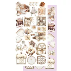   Alchemy of Art Kivágóív 6"x12" (15cm x 30 cm) Romantic Boho Extras to Cut Set (6 ív)