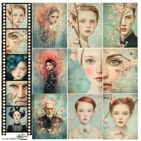 Alchemy of Art Szövet kivágóív Art 4 Fabric extras to cut (1 ív)