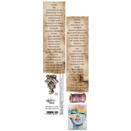 Alchemy of Art Kivágóív 30cm x 5cm Art 05 Extras to Cut (1 ív)