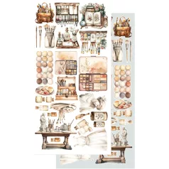   Alchemy of Art Kivágóív 6"x12" (15cm x 30 cm) Art Extras to Cut Set (12 ív)