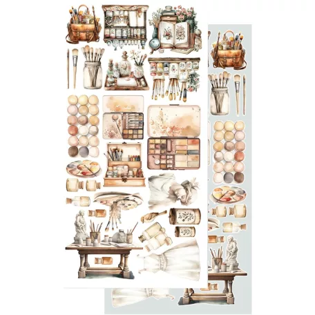 Alchemy of Art Kivágóív 6"x12" (15cm x 30 cm) Art Extras to Cut Set (12 ív)