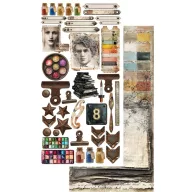   Alchemy of Art Kivágóív 6"x12" (15cm x 30 cm) Art Extras to Cut Set (6 ív)