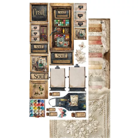 Alchemy of Art Kivágóív 6"x12" (15cm x 30 cm) Art Extras to Cut Set (6 ív)