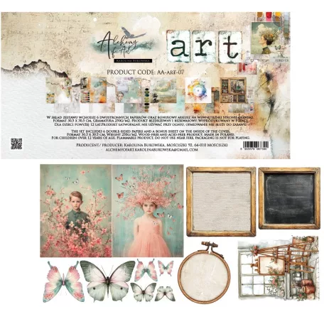 Alchemy of Art Scrapbook papírkészlet 12" (30 cm) Art Paper Collection Set (6 lap)