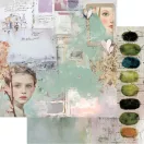 Alchemy of Art Scrapbook papírkészlet 8" (20 cm) Art Paper Collection Set (12 lap)