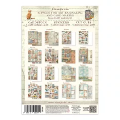   Stamperia Art of Travelling  Junk Journal Stickers, Cut-Outs, Backgrounds (1 csomag)