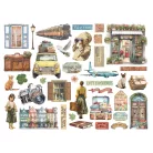 Stamperia Art of Travelling Kivágatok Die Cuts Assorted (1 csomag)