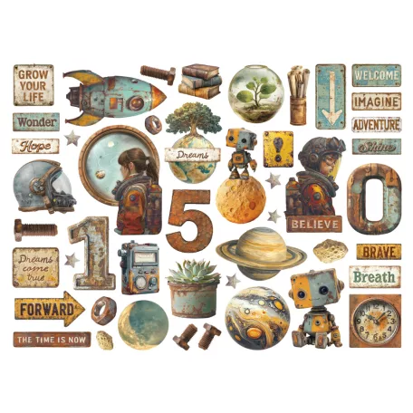 Stamperia A New Beginning Kivágatok Die Cuts Assorted (1 csomag)