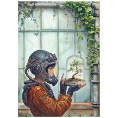   Stamperia A New Beginning Rízspapír A4 Terrarium Rice Paper (1 ív)