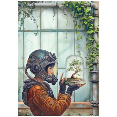 Stamperia A New Beginning Rízspapír A4 Terrarium Rice Paper (1 ív)