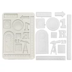   Stamperia A New Beginning Szilikon öntőforma A5 Telescope Silicon Mould (1 db)