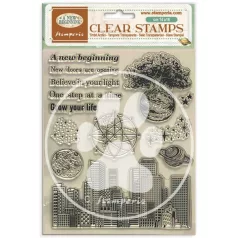   Stamperia A New Beginning Szilikonbélyegző A5  Clear Stamps (1 csomag)